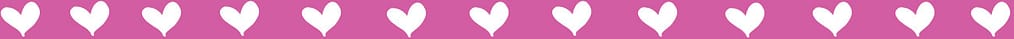 Pink hearts banner