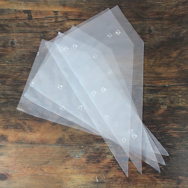 DISPOSABLE PIPING BAGS x5 (18″)